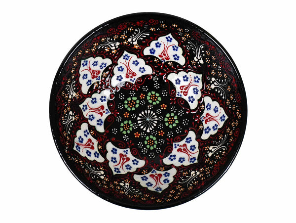 20 cm Turkish Bowls Dantel Black Ceramic Sydney Grand Bazaar 