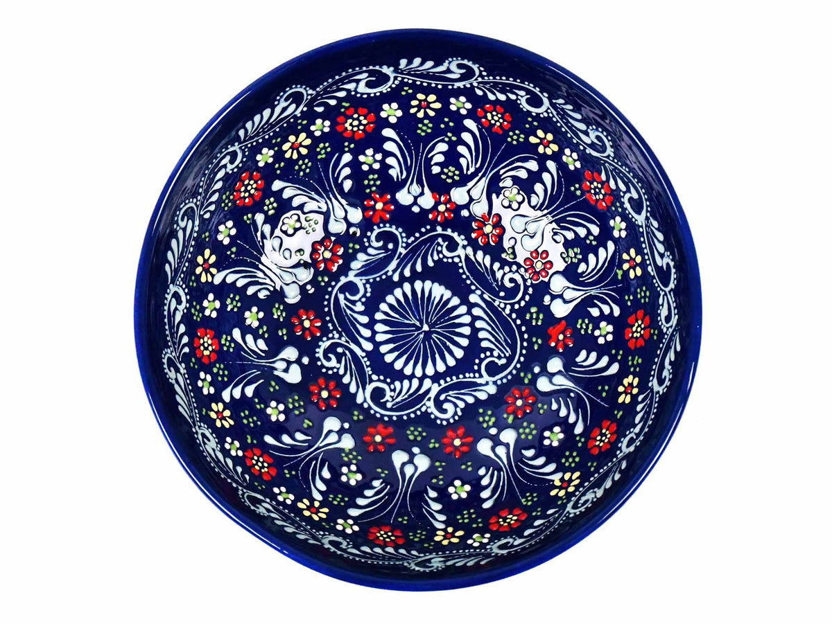 20 cm Turkish Bowls Dantel Dark Blue Ceramic Sydney Grand Bazaar 12 