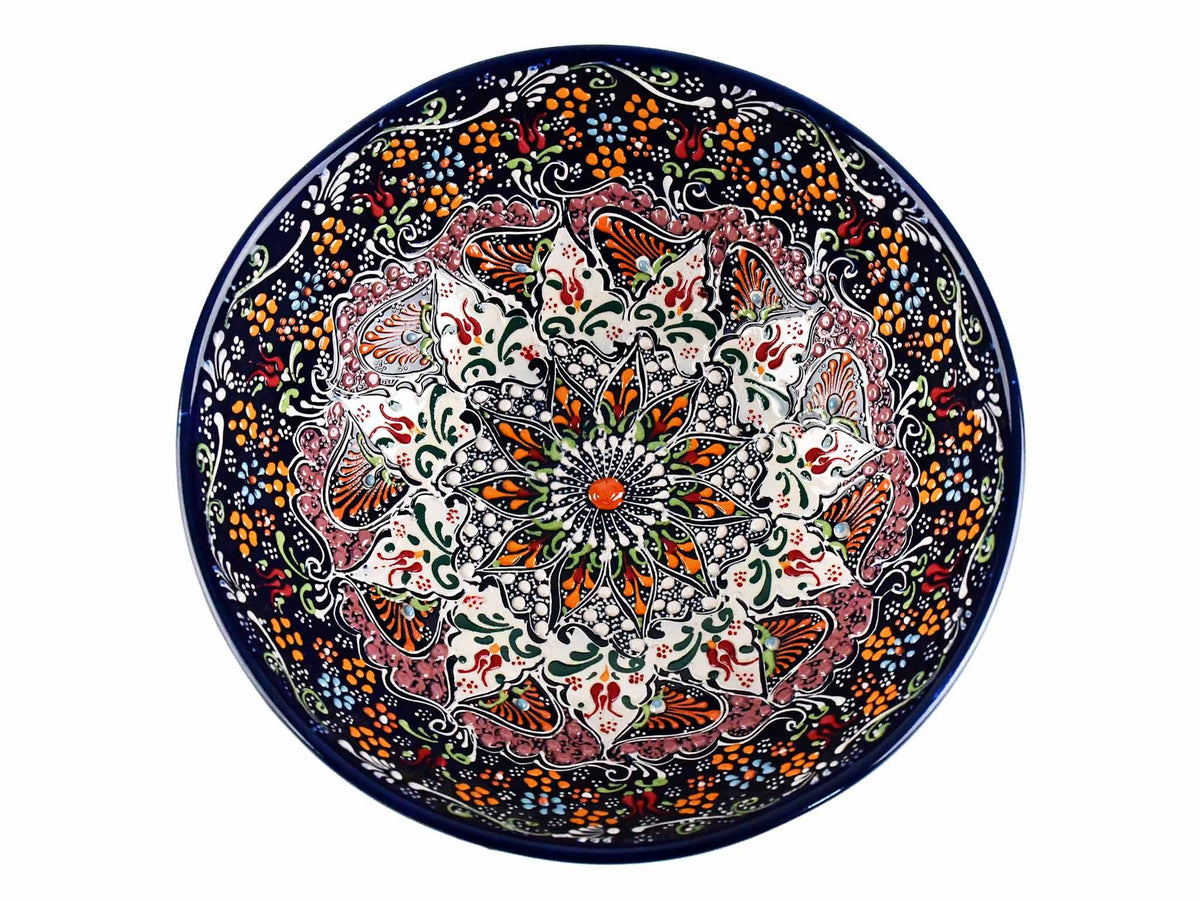 20 cm Turkish Bowls Dantel Dark Blue Ceramic Sydney Grand Bazaar 7 