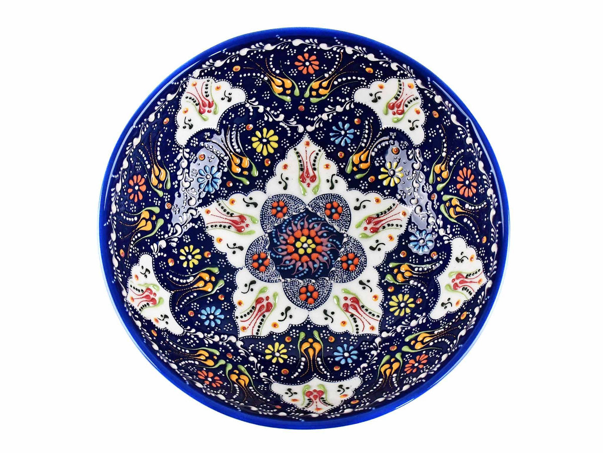 20 cm Turkish Bowls Dantel Dark Blue Ceramic Sydney Grand Bazaar 8 