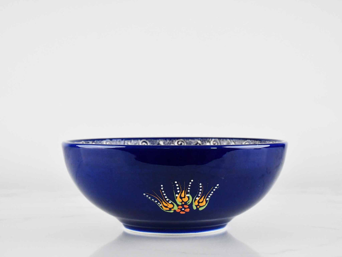 20 cm Turkish Bowls Dantel Dark Blue Ceramic Sydney Grand Bazaar 