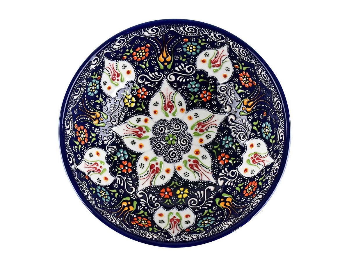 20 cm Turkish Bowls Dantel Dark Blue Ceramic Sydney Grand Bazaar 4 