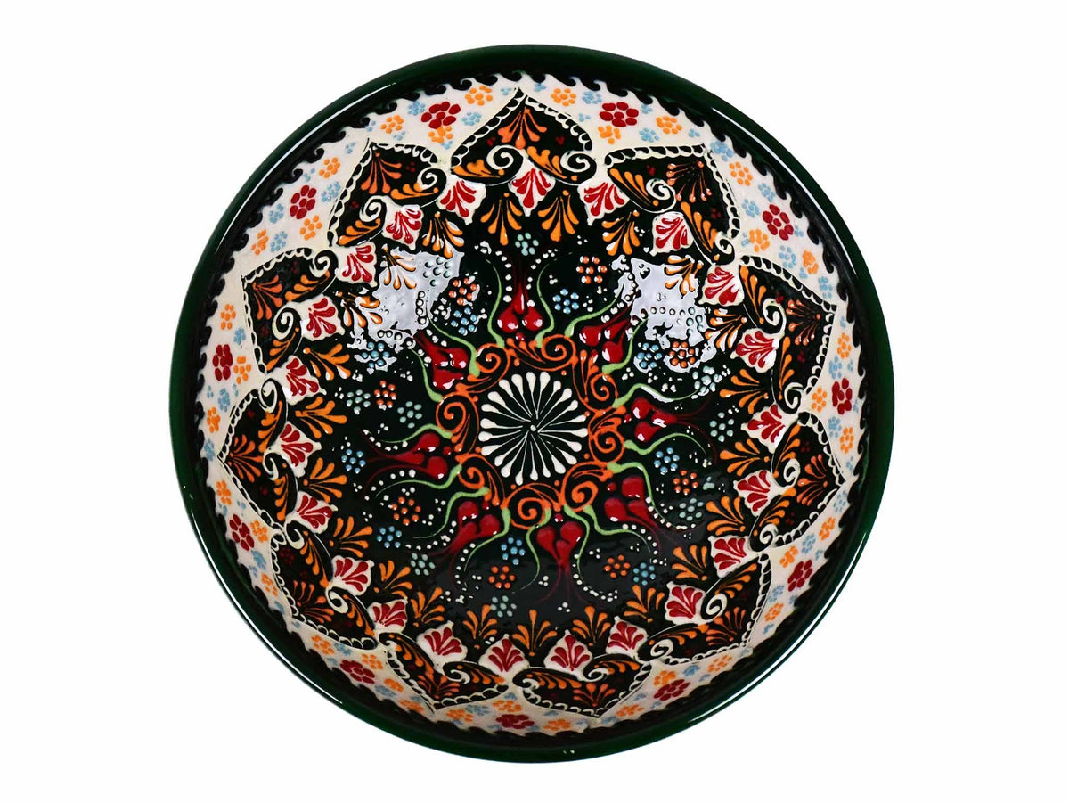 20 cm Turkish Bowls Dantel Green Ceramic Sydney Grand Bazaar 7 