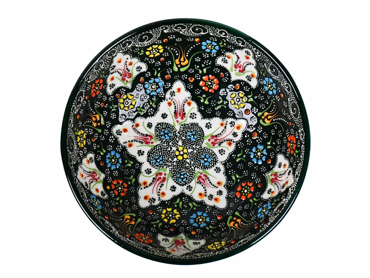 20 cm Turkish Bowls Dantel Green Ceramic Sydney Grand Bazaar 4 