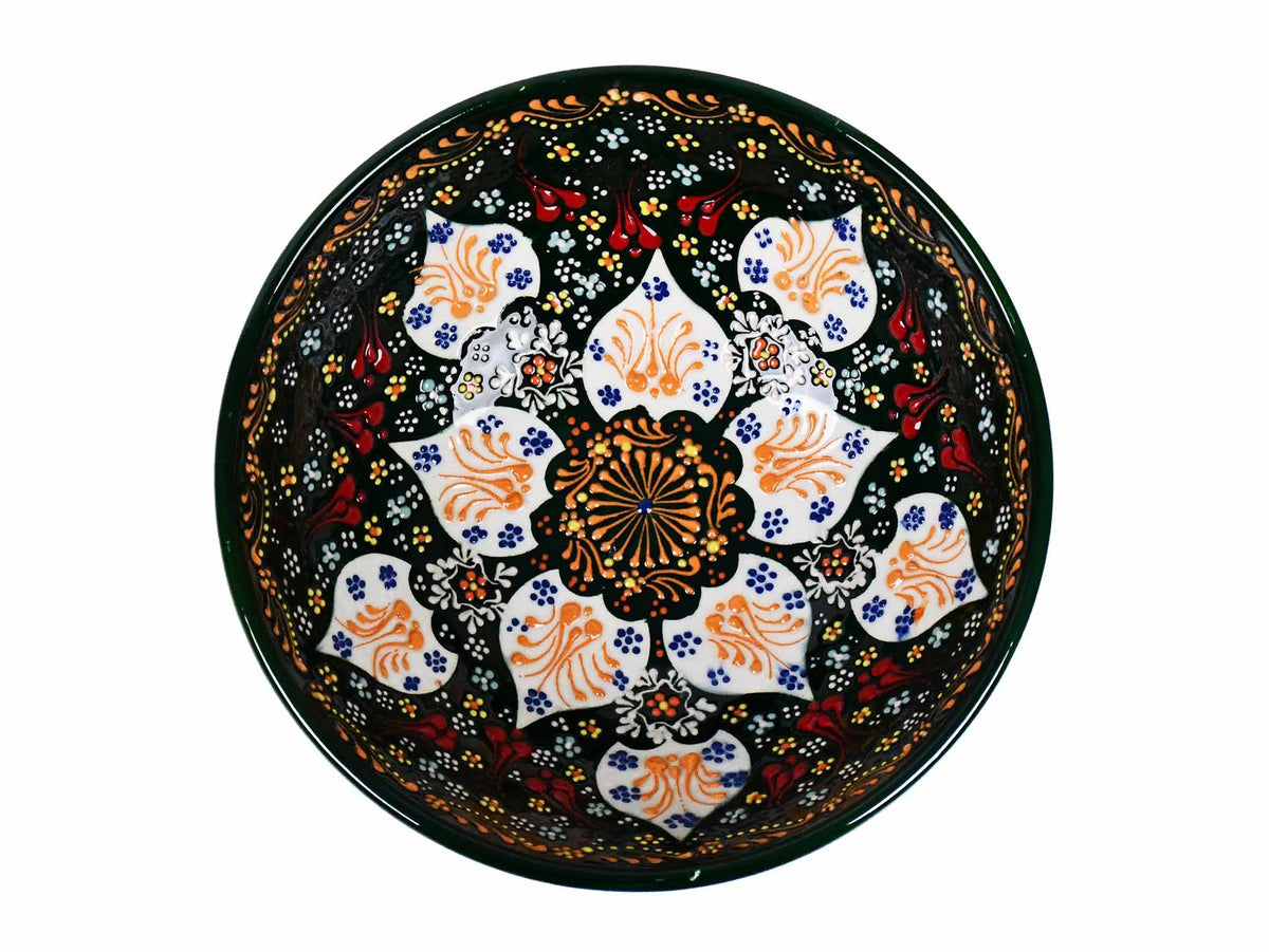 20 cm Turkish Bowls Dantel Green Ceramic Sydney Grand Bazaar 6 
