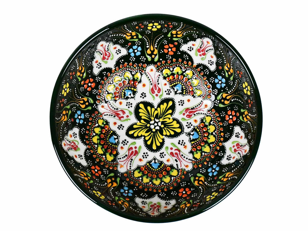 20 cm Turkish Bowls Dantel Green Ceramic Sydney Grand Bazaar 1 