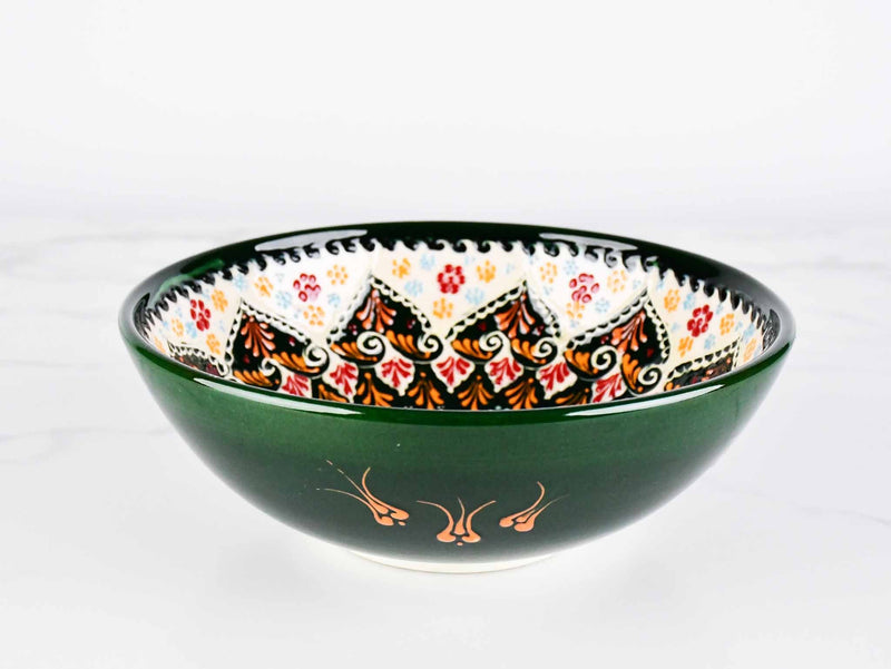 20 cm Turkish Bowls Dantel Green Ceramic Sydney Grand Bazaar 