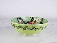20 cm Turkish Bowls Dantel Light Green Ceramic Sydney Grand Bazaar 