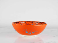 20 cm Turkish Bowls Dantel Orange Ceramic Sydney Grand Bazaar 