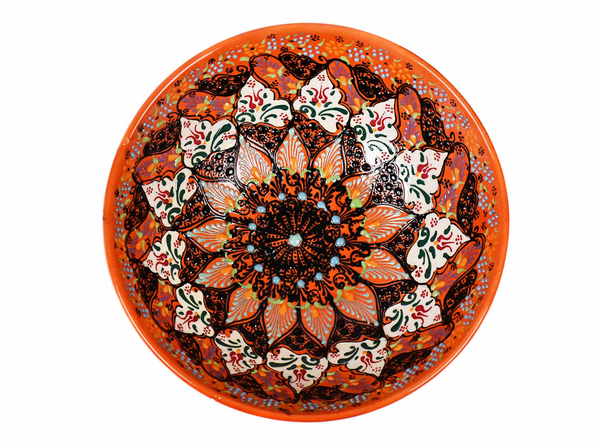 20 cm Turkish Bowls Dantel Orange Ceramic Sydney Grand Bazaar 4 