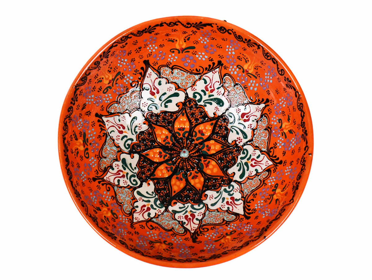 20 cm Turkish Bowls Dantel Orange Ceramic Sydney Grand Bazaar 5 