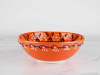 20 cm Turkish Bowls Dantel Orange Ceramic Sydney Grand Bazaar 