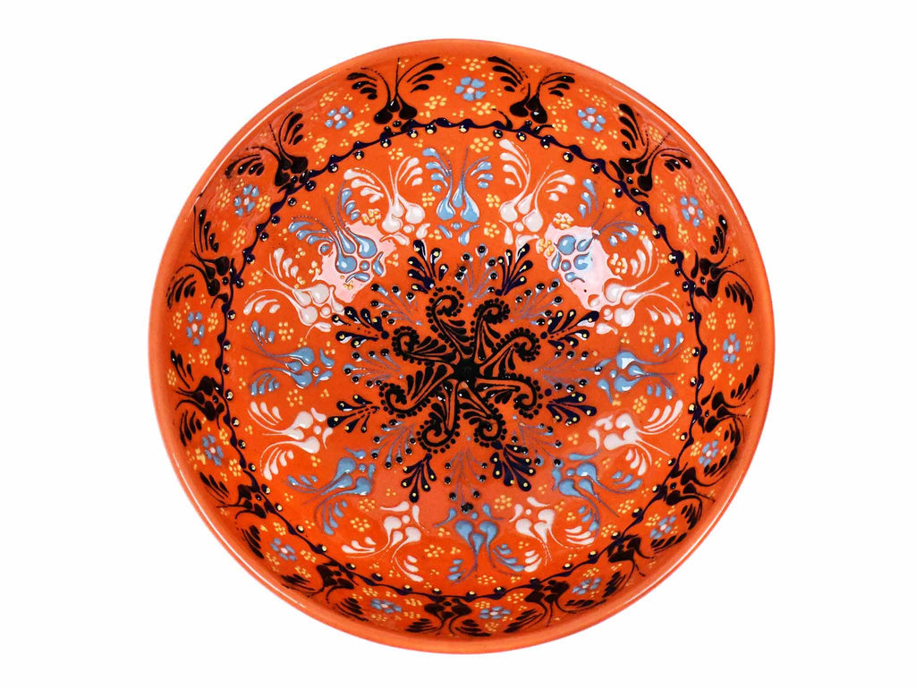 20 cm Turkish Bowls Dantel Orange Ceramic Sydney Grand Bazaar 1 