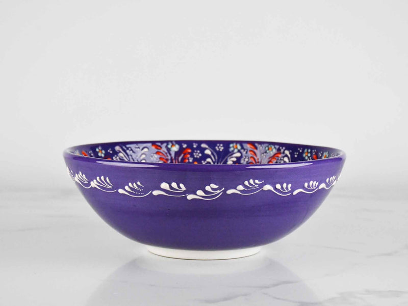 20 cm Turkish Bowls Dantel Purple Ceramic Sydney Grand Bazaar 