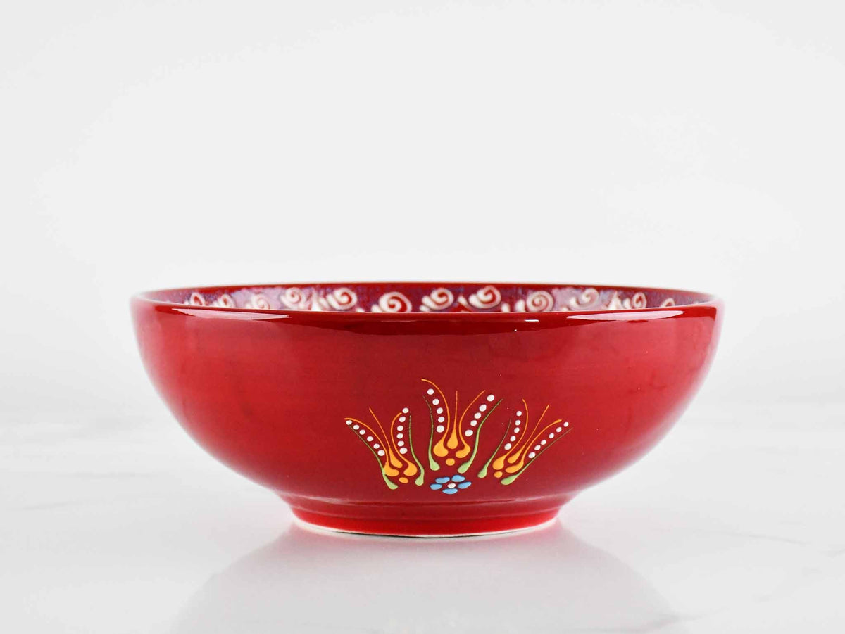 20 cm Turkish Bowls Dantel Red Ceramic Sydney Grand Bazaar 