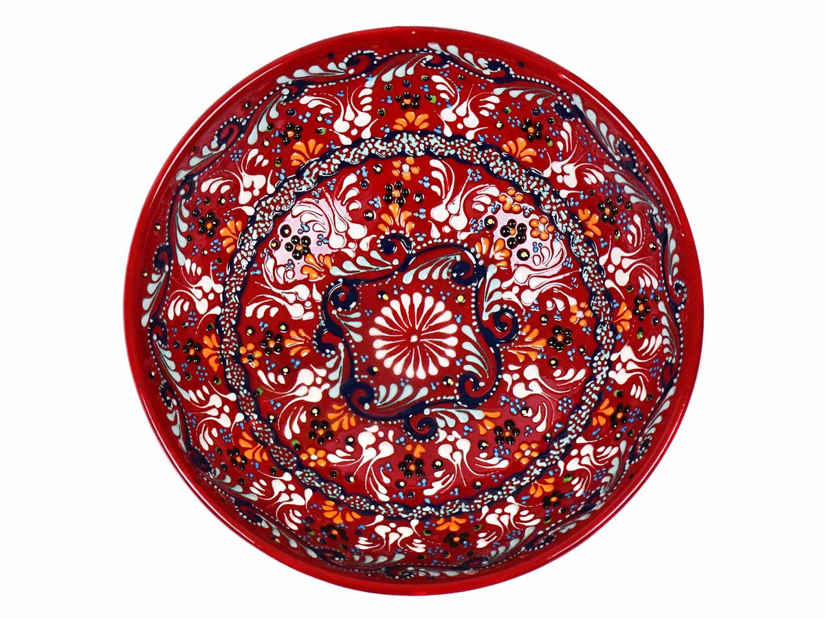 20 cm Turkish Bowls Dantel Red Ceramic Sydney Grand Bazaar 2 