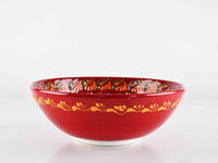 20 cm Turkish Bowls Dantel Red Ceramic Sydney Grand Bazaar 