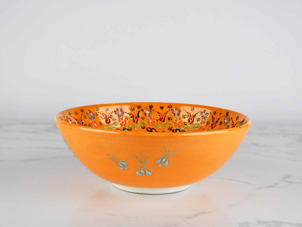 20 cm Turkish Bowls Dantel Yellow Ceramic Sydney Grand Bazaar 