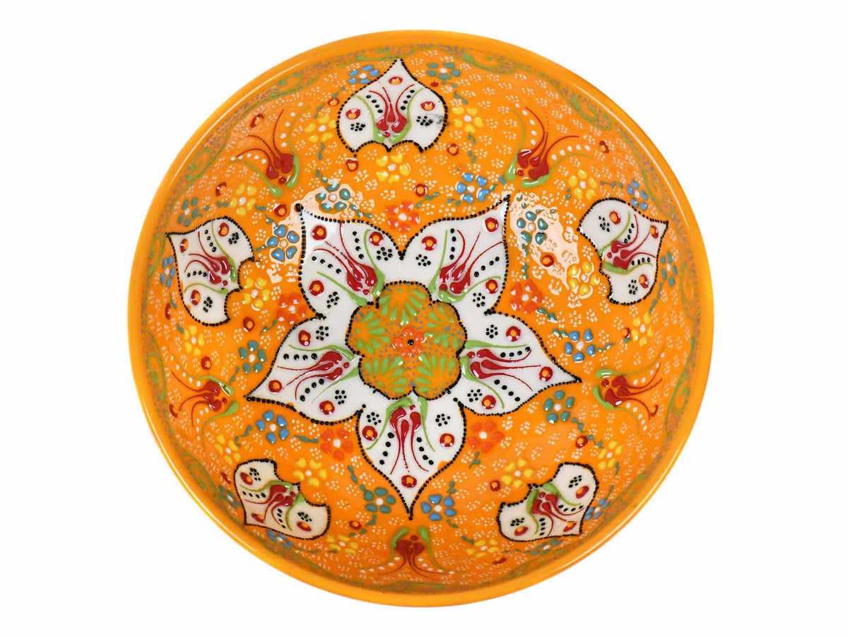 20 cm Turkish Bowls Dantel Yellow Ceramic Sydney Grand Bazaar 3 