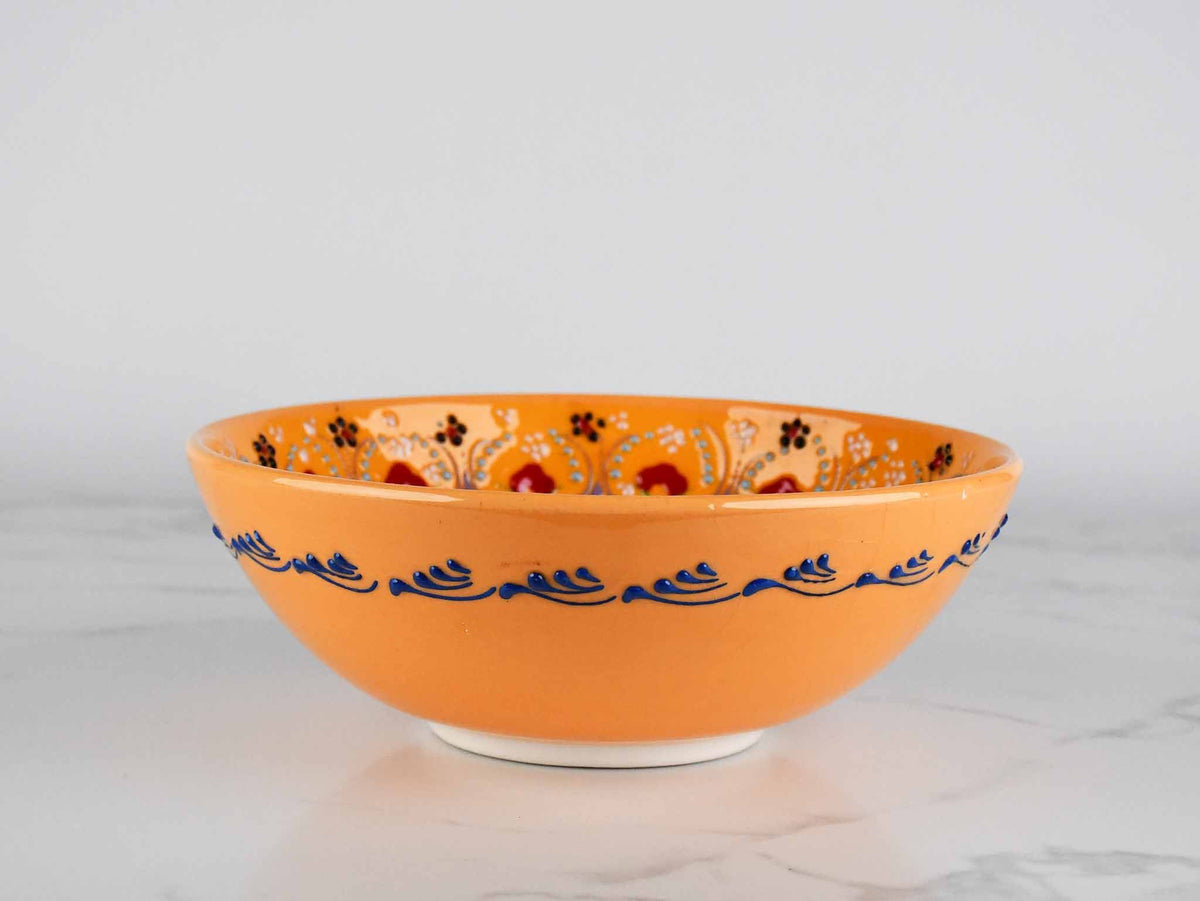 20 cm Turkish Bowls Dantel Yellow Ceramic Sydney Grand Bazaar 