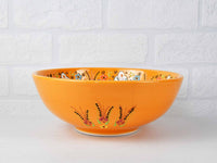 20 cm Turkish Bowls Dantel Yellow Ceramic Sydney Grand Bazaar 