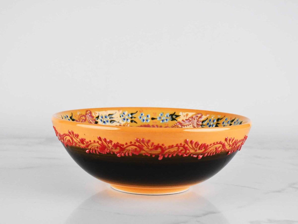 20 cm Turkish Bowls Dantel Yellow Ceramic Sydney Grand Bazaar 