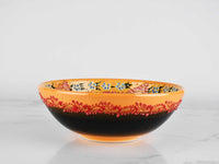 20 cm Turkish Bowls Dantel Yellow Ceramic Sydney Grand Bazaar 