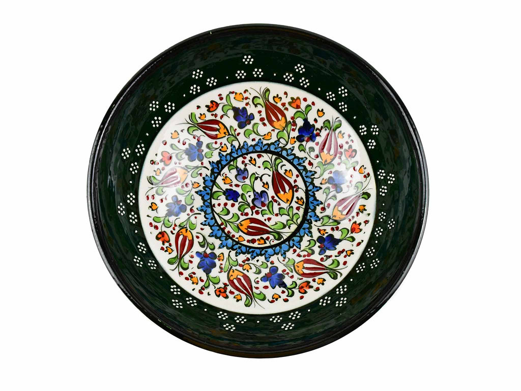20 cm Turkish Bowls Millennium Collection Green Ceramic Sydney Grand Bazaar 1 
