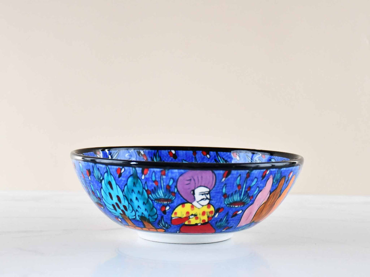 20 cm Turkish Bowls Ottoman Miniature Blue Design 1 Ceramic Sydney Grand Bazaar 