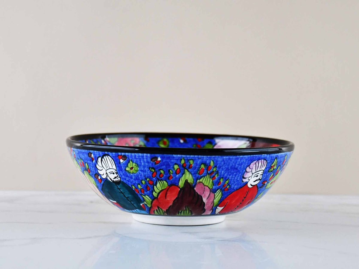 20 cm Turkish Bowls Ottoman Miniature Blue Design 2 Ceramic Sydney Grand Bazaar 