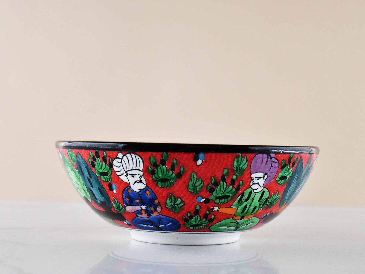 20 cm Turkish Bowls Ottoman Miniature Red Design 2 Ceramic Sydney Grand Bazaar 