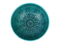 20 cm Turkish Bowls Turquoise Ceramic Sydney Grand Bazaar Design 2 