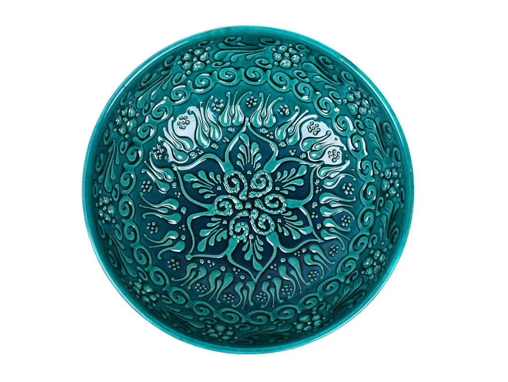 20 cm Turkish Bowls Turquoise Ceramic Sydney Grand Bazaar Design 1 
