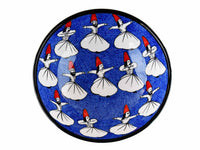 20 cm Turkish Bowls Whirling Dervish Blue Ceramic Sydney Grand Bazaar 