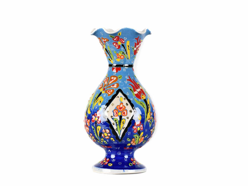 20 cm Turkish Ceramic Vase Flower Blue Ceramic Sydney Grand Bazaar 