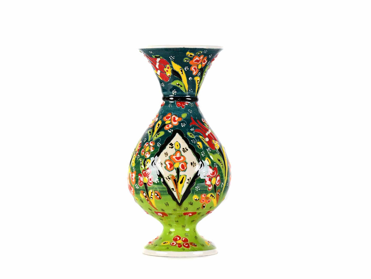 20 cm Turkish Ceramic Vase Flower Green Ceramic Sydney Grand Bazaar 