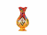 20 cm Turkish Ceramic Vase Flower Red Yellow Ceramic Sydney Grand Bazaar 