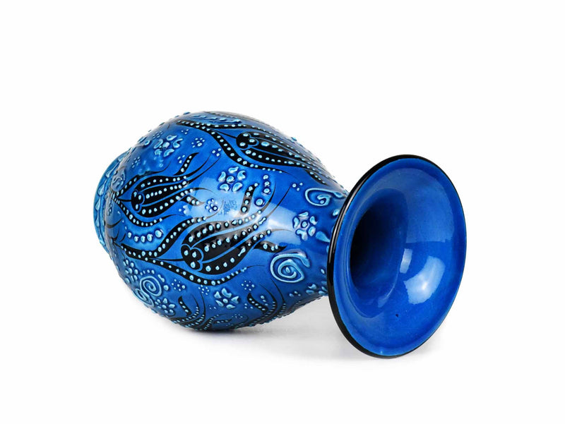 20 cm Turkish Ceramic Vase Turquoise Blue Ceramic Sydney Grand Bazaar 