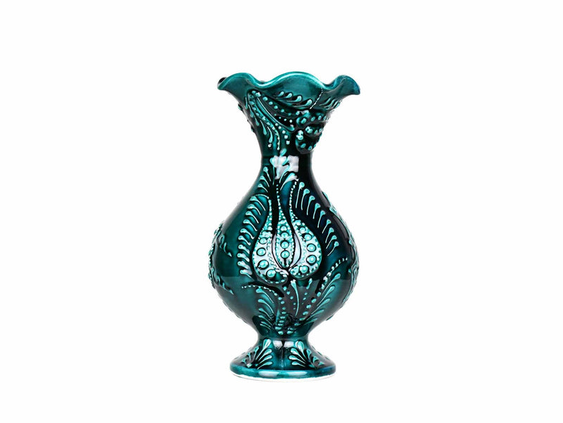 20 cm Turkish Ceramic Vase Turquoise Green Ceramic Sydney Grand Bazaar 