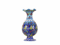 20 cm Turkish Vase Dantel Blue Ceramic Sydney Grand Bazaar 