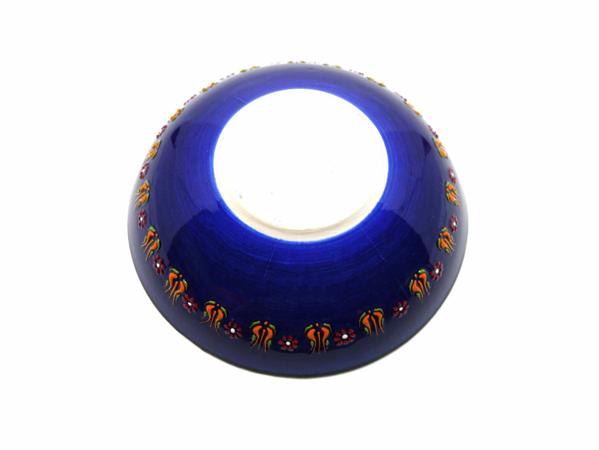 Handmade Blue Turkish Bowl Back Side
