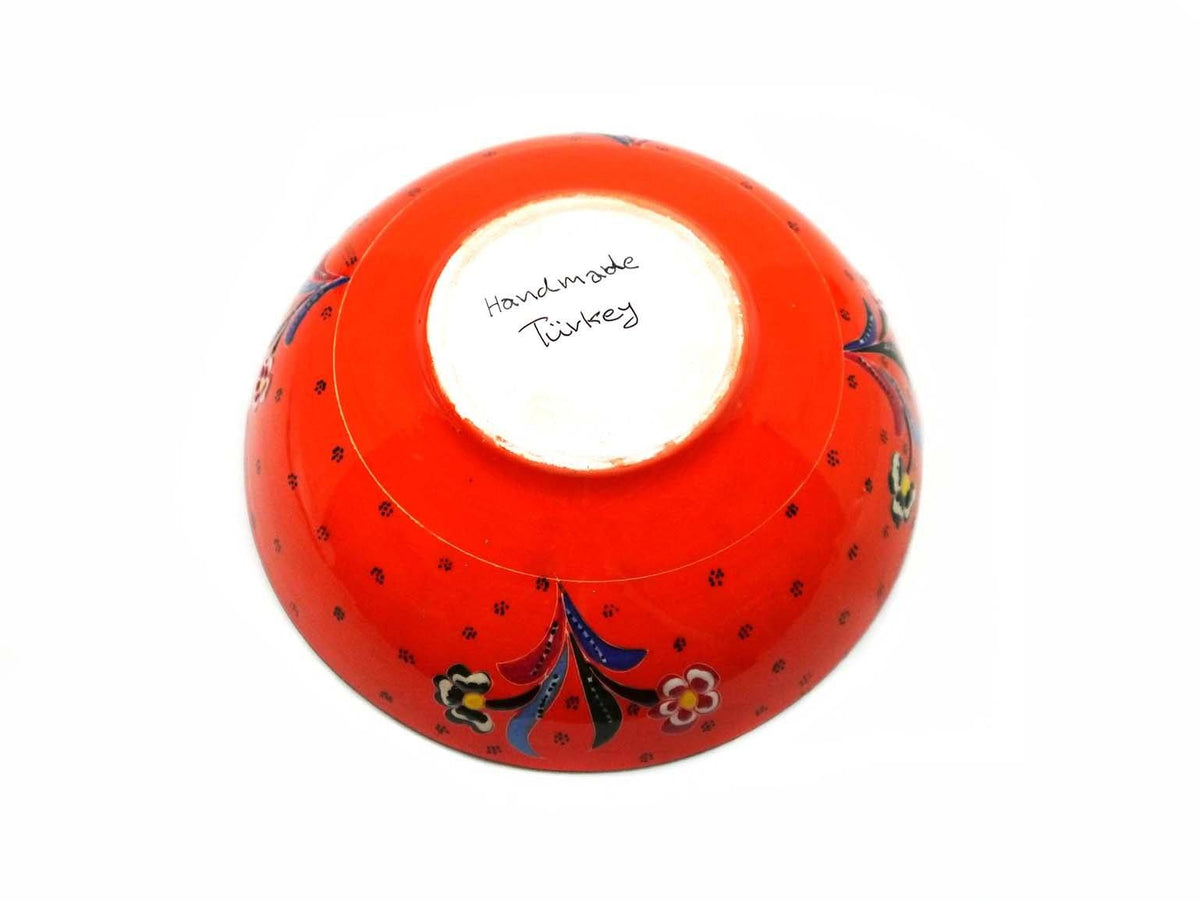 turkish ceramic bowl 20cm orange
