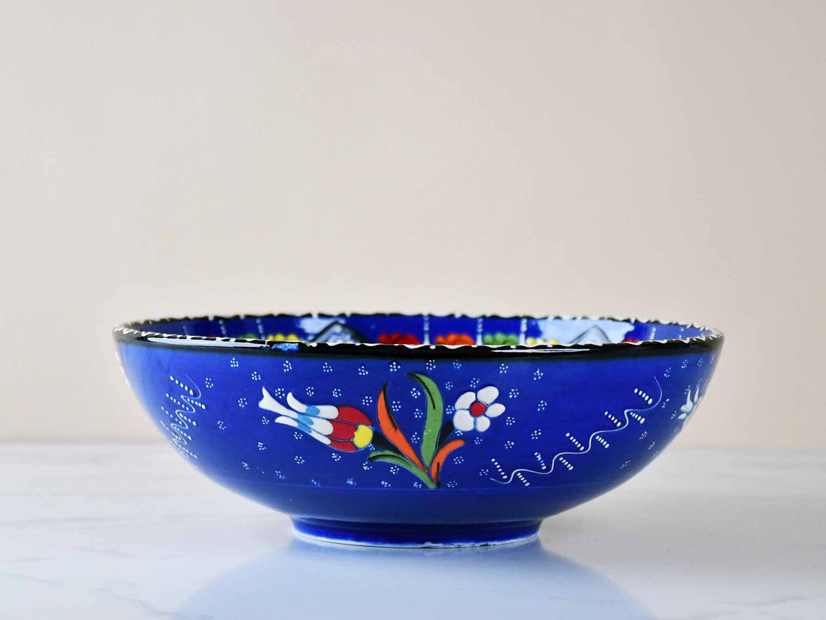 25 cm Turkish Bowl Flower Collection Blue Tree of Life Ceramic Sydney Grand Bazaar 