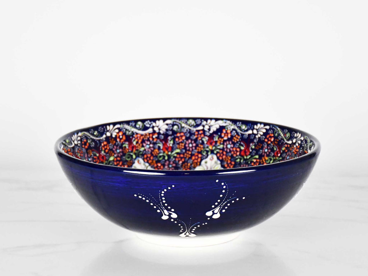 25 cm Turkish Bowls Dantel Collection Blue Design 5 Ceramic Sydney Grand Bazaar 