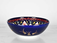 25 cm Turkish Bowls Dantel Collection Blue Design 6 Ceramic Sydney Grand Bazaar 