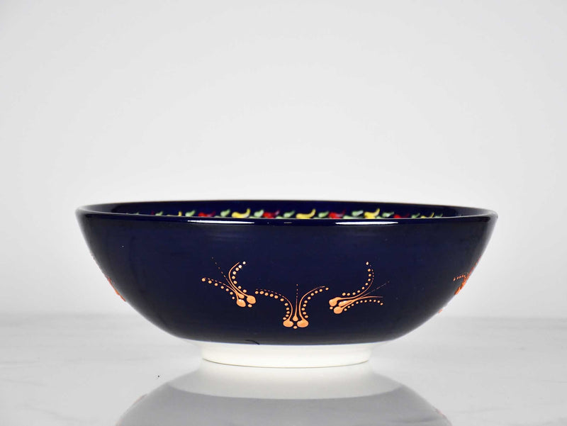 25 cm Turkish Bowls Dantel Collection Blue Design 7 Ceramic Sydney Grand Bazaar 