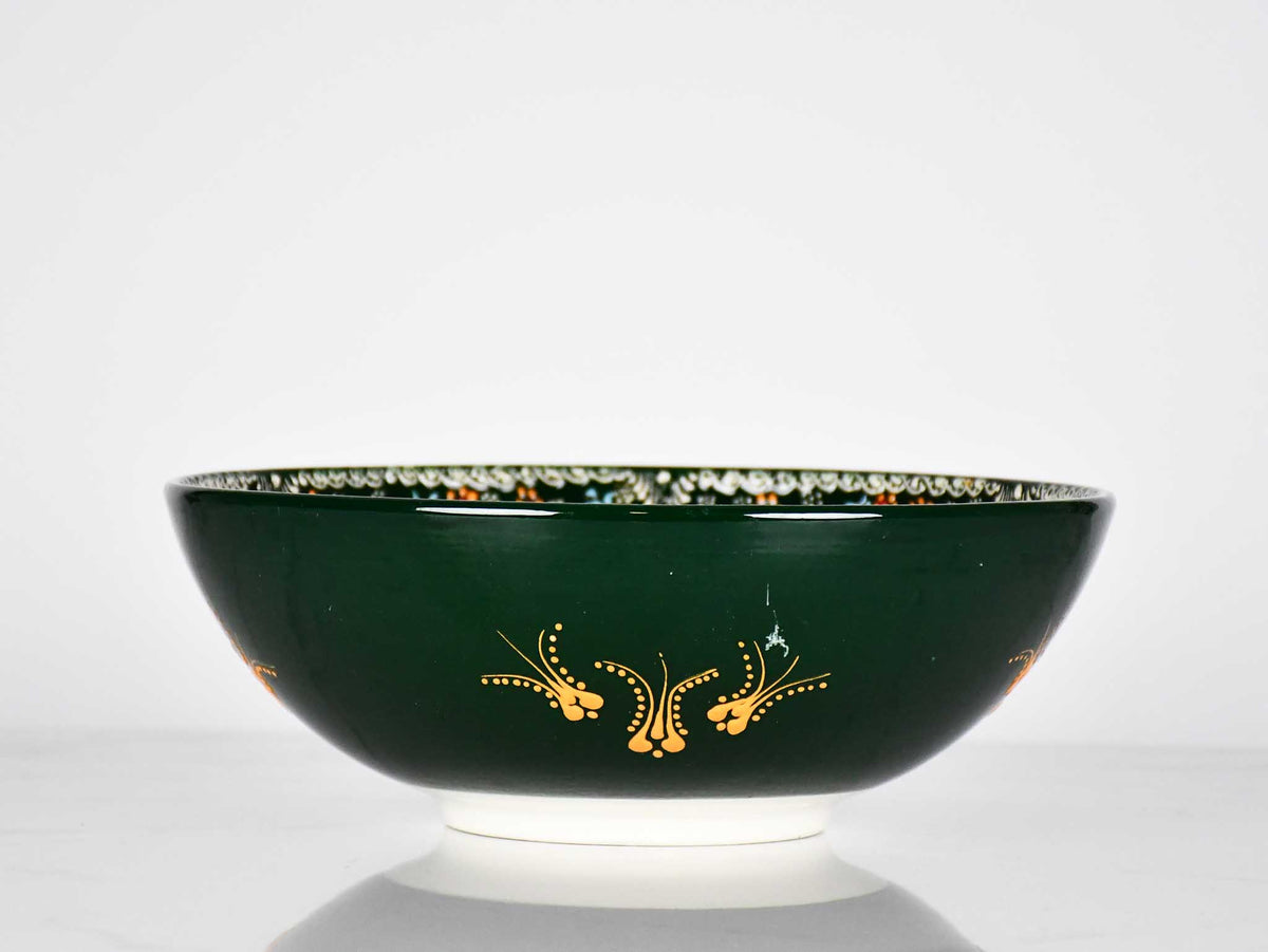 25 cm Turkish Bowls Dantel Collection Green Design 1 Ceramic Sydney Grand Bazaar 