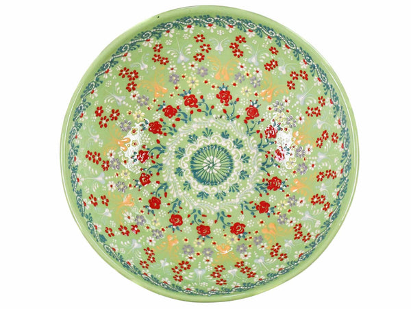 25 cm Turkish Bowls Dantel Collection Light Green Design 1 Ceramic Sydney Grand Bazaar 