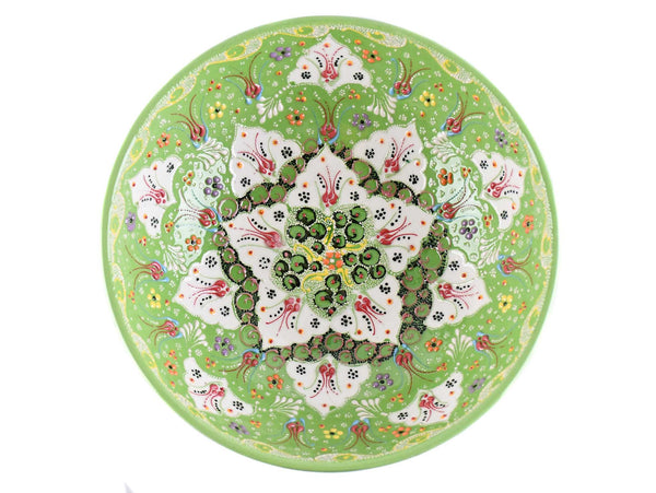 25 cm Turkish Bowls Dantel Collection Light Green Design 2 Ceramic Sydney Grand Bazaar 