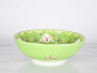 25 cm Turkish Bowls Dantel Collection Light Green Design 2 Ceramic Sydney Grand Bazaar 